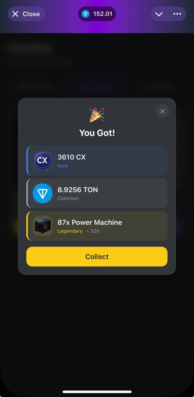 Case Opening screenshot showing CaseX app interface